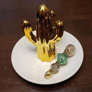 Golden Cactus Jewelry holder tray